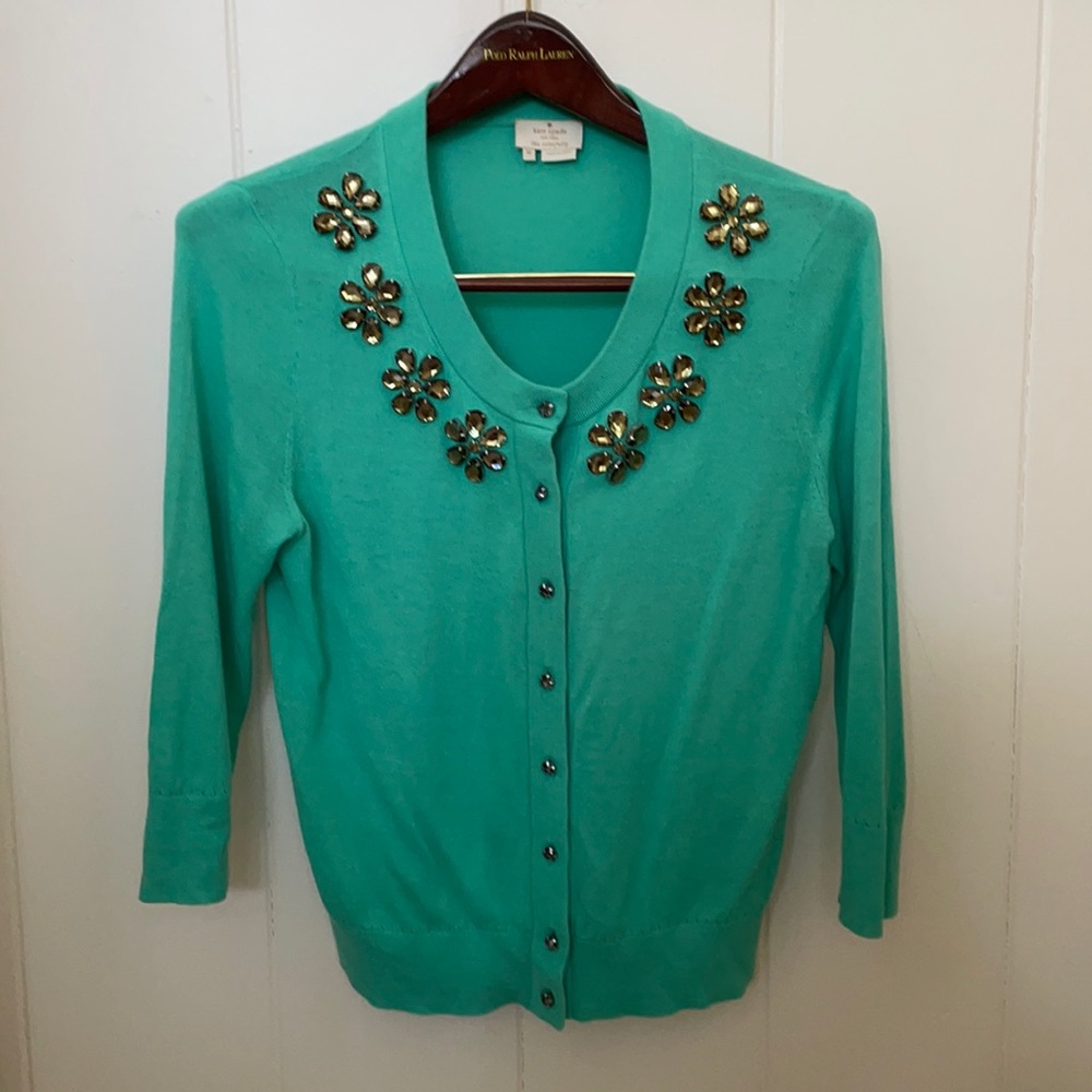 Kate Spade Leni Embellished Cardigan -Size Medidum